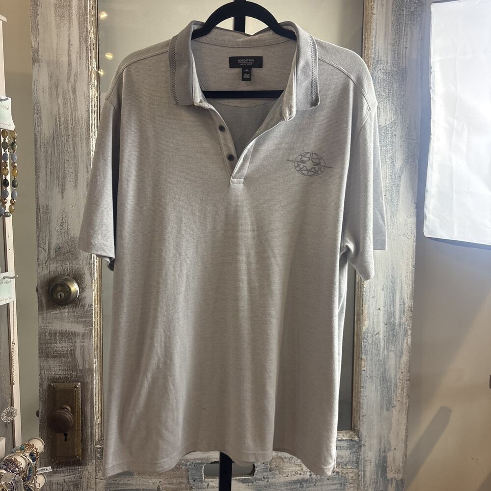 Men’s Nordstrom Men’s Shop Gray Polo Size XL